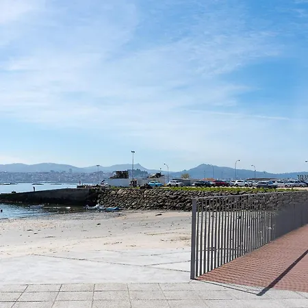 Apartamento Espacioso Cerca De La Playa Con Aire Acondicionado Lägenhet Moaña